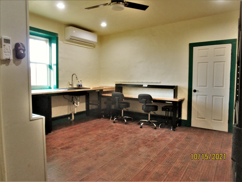 Freshly remodeled and furnished lab/workroom