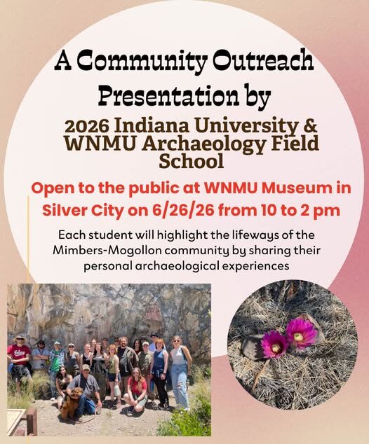 Friday, June 26, 2026, WNMU “Archaeology Fair”